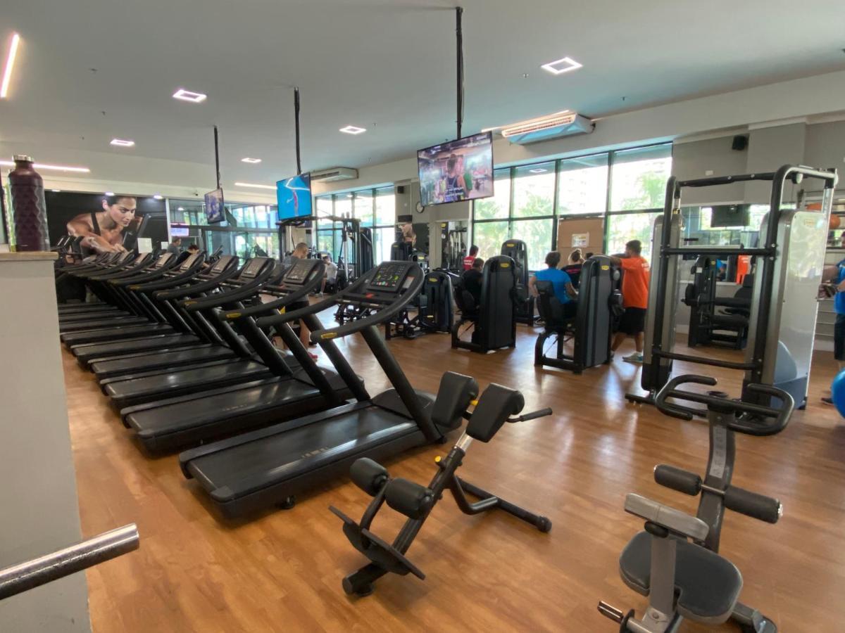 Flat Com Vista Panoramica -15- Na Barra Da Tijuca - Estacionamento Gratuito - Frigobar - Ar Condicionado - Piscina - Academia - Balsa Para Praia Gratis - Varanda - Vista Parcial Mar E Lagoa リオデジャネイロ エクステリア 写真