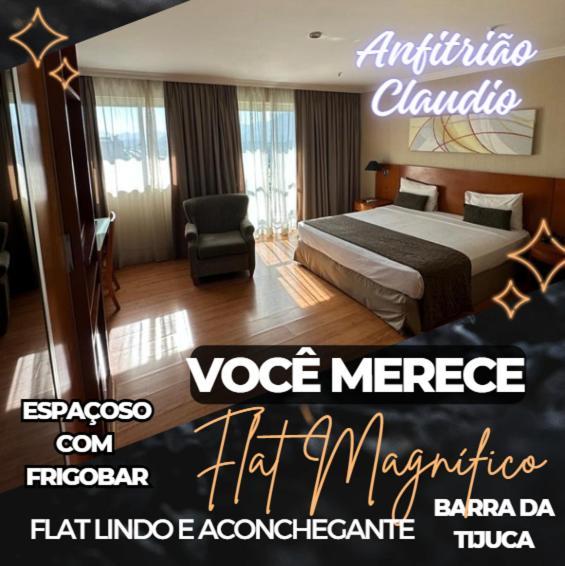 Flat Com Vista Panoramica -15- Na Barra Da Tijuca - Estacionamento Gratuito - Frigobar - Ar Condicionado - Piscina - Academia - Balsa Para Praia Gratis - Varanda - Vista Parcial Mar E Lagoa リオデジャネイロ エクステリア 写真